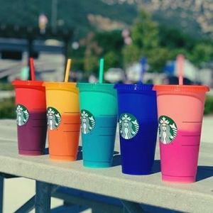 Starbucks color changing cups SET